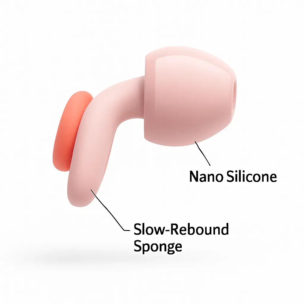 Geluiddempende Oordoppen voor Slapen - Herbruikbaar Siliconen 3