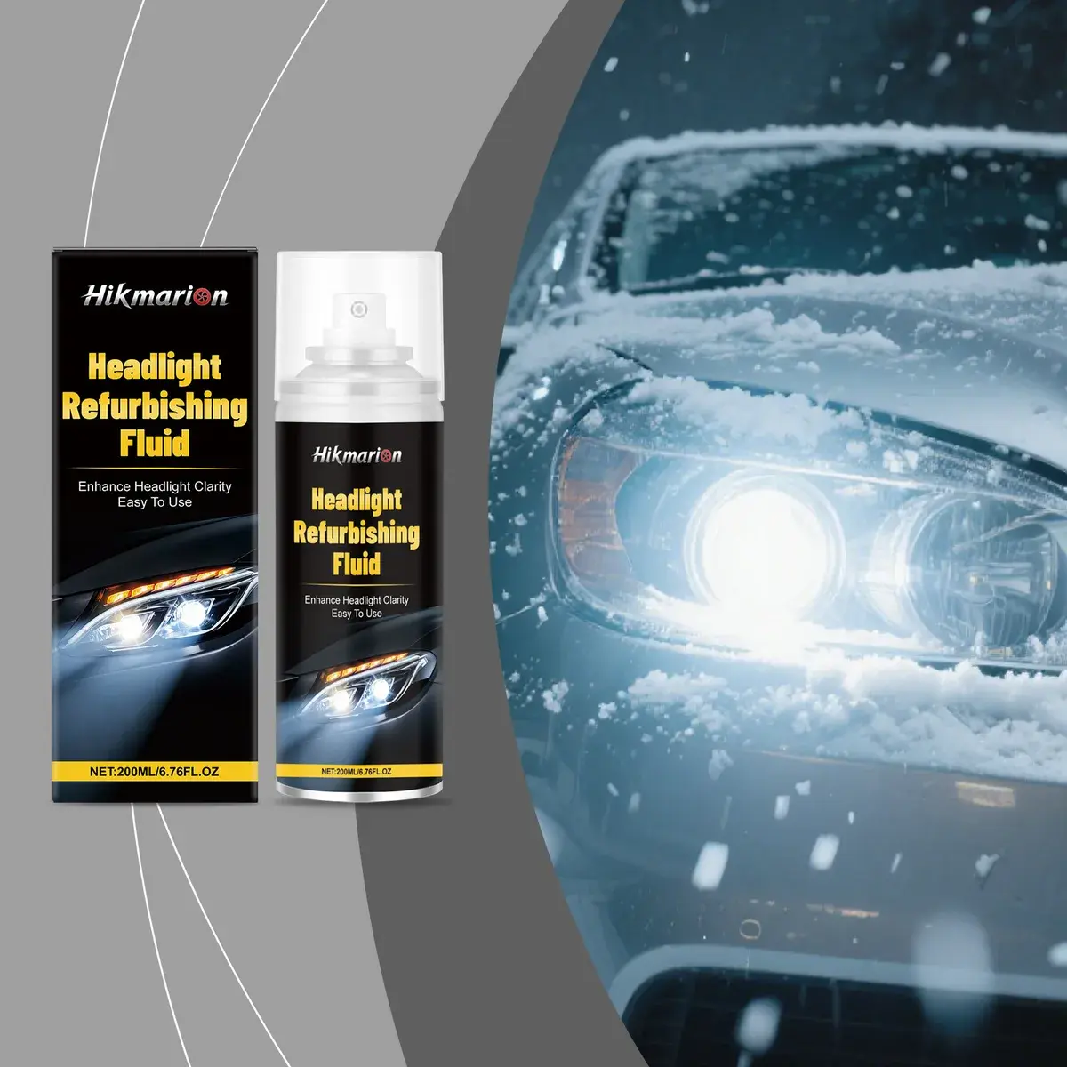 Koplampherstel Vloeistof - Maakt Vergeelde Koplampen Weer Helder 4